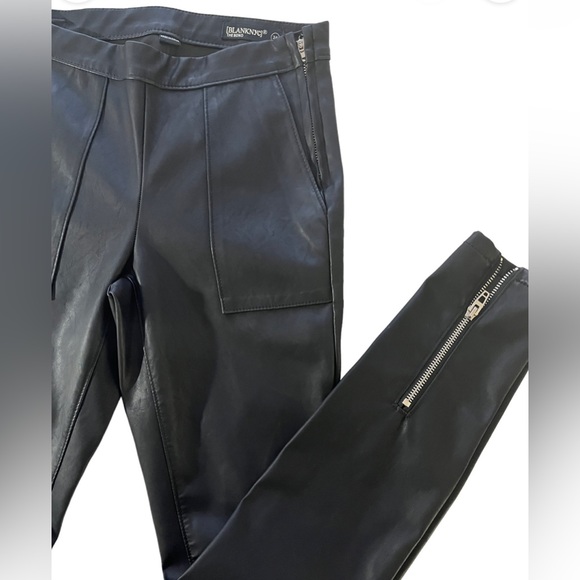 BlankNYC The Bond NWOT Vegan Faux Leather Mid-Rise Skinny Pants Size24 Ankle Zip - Picture 5 of 12